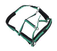 ZAWELIYO Adjustable Horse Halter Equine Halter Horse Headcollar Heavy Duty Nylon Padded Anti-Rubbing Ergonomic Design with Snap Hook (Large Size (24x18.5cm / 9.4x7.3in))