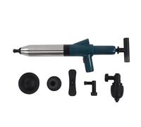 ZAWELIYO Air Drain Unblocker Stainless Steel High Pressure Drain Blaster Plunger Pipe Unclogging Tool with Nonslip ABS Handle for Toilets, Sinks, Floor Drains