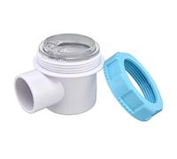 ZAWELIYO Check Valve Durable 2 Way G1 1/2 Backflow Preventer for Swimming Pool Filter, Transparent Mirror Pipe, ABS PVC Material for Swimming Pool, Spa