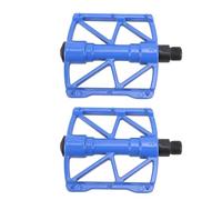 ZAWELIYO Cycling Pedals Mountain Bike Pedals Road Bike Double Side Non Slip 12 Pins Aluminum Alloy Hollow Design with CrMo Steel Axle for Secure Stable Riding (Blue)
