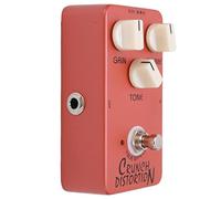 ZAWELIYO Distortion Pedal True Bypass Compact Metal Effect Pedal for Classic British Rock Guitarists Dark Red