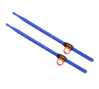 ZAWELIYO Drum Kit Drumsticks Set Lightweight Plastic Percussion Sticks with Finger Sleeves for Beginners 2 Pcs