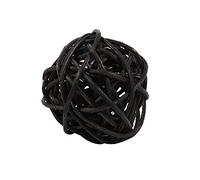 ZAWELIYO Elegant Christmas Wicker Balls Fine Craftsmanship Bridal Shower Decorations 20-Pcs (Black)