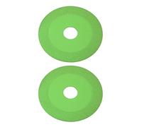 ZAWELIYO Glass Cutting Disc, Green Thin Saw Blade Wheel Glass Ceramic Cutting Tool 4 Inch Ultra-Thin Saw Blade Wheel, Tile Cutter Replacement Cutting Wheel (2 Pcs) (Green)