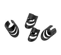 ZAWELIYO Guitar Finger Picks Set, Ergonomic Fingertip Protection for Comfortable Playing, Suitable for Bass Banjo, 4 Pcs in S M L XL Sizes (Black)