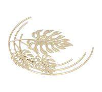 ZAWELIYO Iron Wall Sculptures, Metal Wall Decor, Sculpture Gold Leaf Decor Modern Minimalist with Unique Design for Living Room Bedroom Office Home (A)