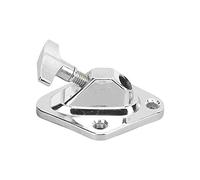 ZAWELIYO Kick Drum Leg Base, Durable Zinc Alloy Connector Stand for Percussion Instruments, Chrome Plated, Ideal for Students - 1 Unit