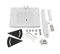 ZAWELIYO Miter Cutter 45 Degree Adjustable Manual Angle Cutting Station | ABS Construction Tool, Protractor with Metal Knob Lock, 0-45 Degree Range for Plastic and Wood Projects,Left Side Guide Mount