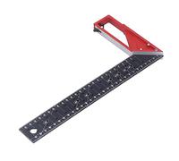 ZAWELIYO Multi Angle Measuring Ruler Durable and Accurate for Woodworkers, 3mm Thickness Aluminium Alloy, 1 Piece (3mm thick all-aluminum alloy 30cm long)