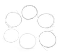 ZAWELIYO Oud Strings Set 6PCS Clear Nylon Silver-Plated Copper Alloy Replacement for Oud Musicians Durable and Moisture-Proof 1-G 2-D 3-A 4-E 5-B 6-F