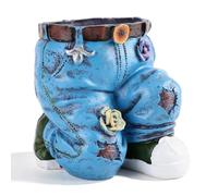 ZAWELIYO Pants Shaped Flower Pot Fashionable Resin Planter for Home Garden Decor Unique Decorative Plant Pot for Succulents Flowers Office Balcony Indoor Outdoor Use