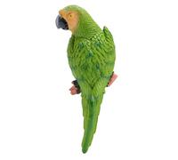 ZAWELIYO Parrot Status Wall Mount Decoration Tree Hanging Realistic Parrot Resin Sculpture for Garden or Home Attractive Outdoor Figurine(Just Right)