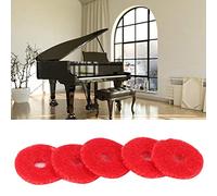 ZAWELIYO Piano Ring Gaskets Red Soft Wool Tuning Tool Accessories for Piano Players 90Pcs 1mm Thickness