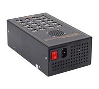 ZAWELIYO Powered USB Hub Smart 20 Port Multifunctional Charging Splitter for Mobile Devices Stainless Steel