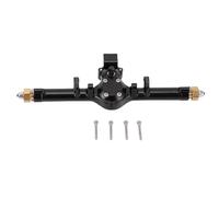 ZAWELIYO Rear Axle for Axial SCX24 1/24 RC Car, Aluminum Alloy Brass | CNC Machined Black Anodized Aluminum, Brass Load-bearing Shaft, Scratch Proof Matte Finish, Instantly Fits 1/24 Scale Chassis