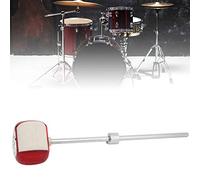 ZAWELIYO Red Drum Beater Replacement Hammer for Percussion Instruments, Durable Stainless Steel Handle, Ideal for Professional Drummers, 1 X Drum Hammer