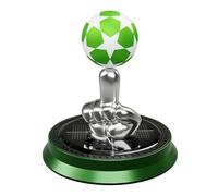 ZAWELIYO Solar Rotating Soccer Car Air Freshener Heat Proof Alloy Aromatic | Diffuser with Football Shape Design for Home and Vehicle Decoration