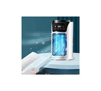 ZAWELIYO Spray Air Conditioning Fan Low Noise 6 Wind Speeds Quick Cooling Evaporative Air Cooler for Bedroom Desk, Bedside White Plastic