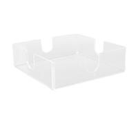 ZAWELIYO Square Acrylic Napkin Holder, Elegant Transparent Tissue Dispenser, Simple and Elegant Design for The Kitchen, Restaurant, Bar, Wide Range of Uses
