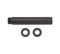 ZAWELIYO Stainless Steel Shower Arm, Black Shower Extension Arm with Modern S Shape Design, Replacement Extension Pipe for Bathroom