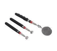ZAWELIYO Telescopic Magnetic Grabber for Tight Spaces and Corners with Adjustable Length for Finding Metal Parts Perfect As a Gift for Men Magnetic Pick Up Tool Rubber Handle 3PCS Set