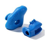 ZAWELIYO Violin Bow Grip Corrector Efficiently Trains Proper Bow Hold for Kids and Adults, Silicone Material, 2 Pcs for Beginners, Enthusiasts, Any Size Violin or Viola (Blue)
