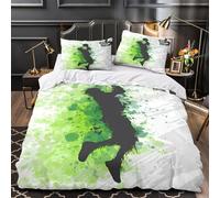 ZAWPPEUIO 3D Design Printed 3PCs Bedding Set Room Decor Zipper Ultra Soft Basketball Player Comforter Cover Durable Easy Care for Children,Teens,Women graffiti Quilt Cover Double（200x200cm）