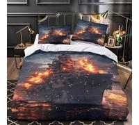 ZAWPPEUIO 3D Print 3 Pcs Bedding Set Home Decor Super Warship Battle Duvet Cover Durable Easy Care for Adults,Youth,Children Military Naval Warfare Comforter Cover Super king（260x220cm）
