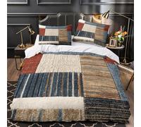 ZAWPPEUIO 3D Print 3 Pcs Bedding Set Room Decor Ultra Modern Rug Quilt Cover Breathable Wrinkle-Resistant for Teens,Boys,Children Contemporary Geometric Duvet Cover Double（200x200cm）