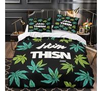 ZAWPPEUIO 3D Printed 3 Pcs Bedding Set Room Decor Zipper Closure Design Extra Soft Leaf Quilt Cover Breathable All Season for Adults,Kids,Youth Modern Graphic Duvet Cover King（220x240cm）