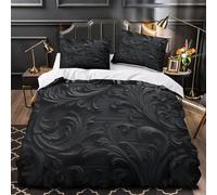 ZAWPPEUIO 3D Printed 3 Pieces Bedding Set Room Decor Hidden Zipper Super Soft OrnateWall Quilt Cover Durable Easy Care for Adults,Women,Teens Baroque Duvet Cover Double（200x200cm）