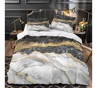 ZAWPPEUIO 3D Printed 3PCs Bedding Set Bed Decor Zipper Super Soft Modern Wall Comforter Cover Washable Machine Washable for Youth,Kids,Women contemporary Abstract Quilt Cover Double（200x200cm）