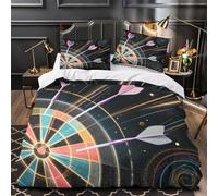ZAWPPEUIO 3D Printed 3PCs Bedding Set Home Decor Hidden Zipper Extra Target Arrows Quilt Cover Washable All Season for Adults,Kids,Girls Digital Duvet Cover Double（200x200cm）