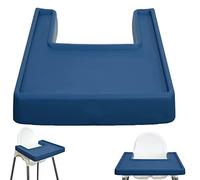 ZAWR High Chair Placemat, Durable Silicone, Blue, 1 Piece