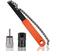 ZAWTR Bike Cassette Removal Tool, 1 Pcs Chain Whip and Cassette Tool/2 Pcs Cassette Lockring Tool, Bicycle Freewheel Removal Tool Sprocket Remover Set for 6, 7, 8, 9, 10, 11 Speed Cassette