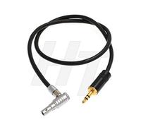 Zaxcom 3.5mm 1/8'' TRS Right Angle 00B 5 Pin Audio Input Cable for ARRI Alexa Mini Camera (3.5mm to RA 5 pin)