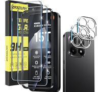 ZAXGLAR Screen Protector for Xiaomi Mi 15T 5G for Tempered Glass, Pack of 2 Tempered Glass and 2 Camera Protection, HD Screen Protector, 9H Hardness Protective Film, Anti-Scratch Tempered Glass Film