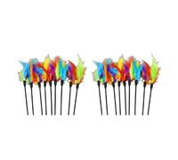 Zaxion Feather with Colorful Funny for Catcher Beautiful Wand Pet Interactive Toy Funny for Entertainment Supplies Kitten Toys Interactive Toys Feather Toys Mice Animal Toys