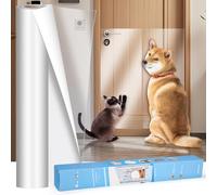 Zaxiva Cat Scratch Protection, 5 m x 30 cm, Self-Adhesive Scratching Film, Transparent Anti-Scratch Film for Cats, Scratch Protection for Dog Doors, Scratches for Sofa of Cats, Scratch Protection Wall