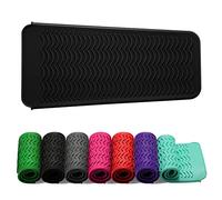 ZAXOP Resistant Silicone Mat Pouch for Flat Iron, Curling Iron,Hot Hair Tools.(Black)