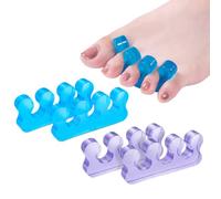 ZaxSota Toe Separators for Bunion Pedicure, Gel Material Toenail Dividers, Repeatable & Washable Toe Spacers for Nail Polish, Orthopedic Bunion Correction, Easy Finger & Toenail Polish Grooming Tools
