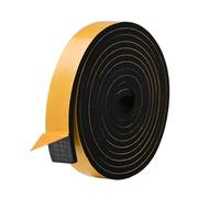 Zayejod 25mm x 6mm Foam Tape Self Adhesive Neoprene Weather Strip，3M | Density EVA Foam Rubber Tape,Rubber Gasket Seal,Anti-Vibration,Anti-Collision, Shockproof Insulation for Window Door Car