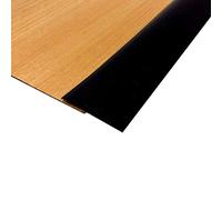 Zayejod Vinyl Floor Transition Threshold Strip Self Adhesive,Black,1m | Cover Height Within 3mm，PVC Laminate Floor Divider Doorway Edge Trim Strip for Joining Floor Gaps Carpet Floor Tiles