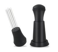 Zayin WDT Distribution Tool, Espresso Coffee Stirrer - 0.4mm 10 Needles Espresso Stirrer, Espresso Distributor for Barista Espresso Machine Accessories - Black