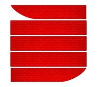ZAYIO Red Reflective Tape Stickers, High Visibility Reflective Strips for Car Trunk, Motorcycle, Helmet, Bike, Water-Resistant Self-Adhesive Car Warning Decals for Outdoor, Nighttime Use