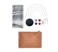 ZAYIUKI 12Pcs Tunisian Crochet Hook Set for Beginner 3.0mm-10mm Interchangeable Tunisian Knitting Needle for Weaving Sweater Rug