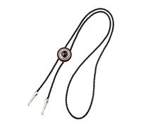 ZAYIUKI Bolo Tie for Men Western Cowboy Style Necktie with Color Gemstones Buckle Gentleman Halloween Costume Accessories