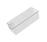 ZAYIUKI Food Grade Storage Container for Refrigerator Organization Transparent Stackable Kitchen Fridge Storage Bin