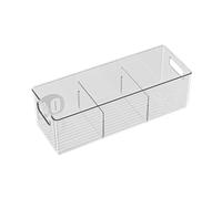 ZAYIUKI Food Grade Storage Container for Refrigerator Organization Transparent Stackable Kitchen Fridge Storage Bin
