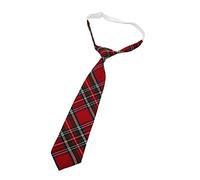 ZAYIUKI Lazy Ties Women Plaid Slim Cute Necktie Plaid Uniform School Student Neckties for Boy Girl Japanese Cosplay Neckwear